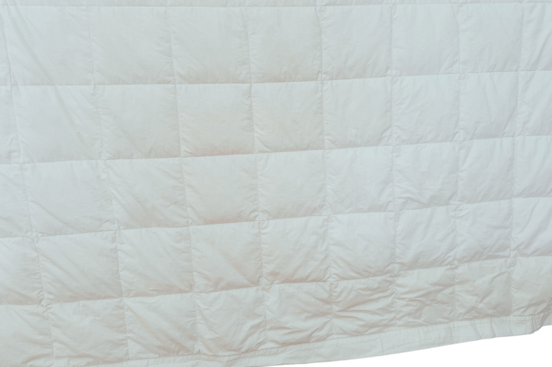 Down Blanket - 560 Fill White Goose Down, 100% Cotton