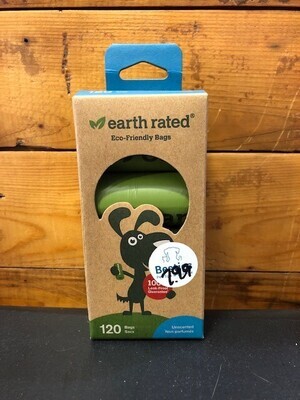 Earth Rated 120 unscented poop bags 