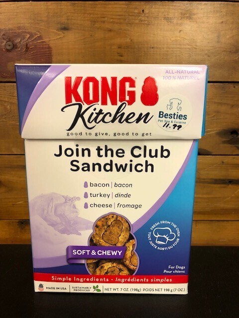 Kong Kitchen Join the Club Sandwich Soft & Chewy 7 oz 