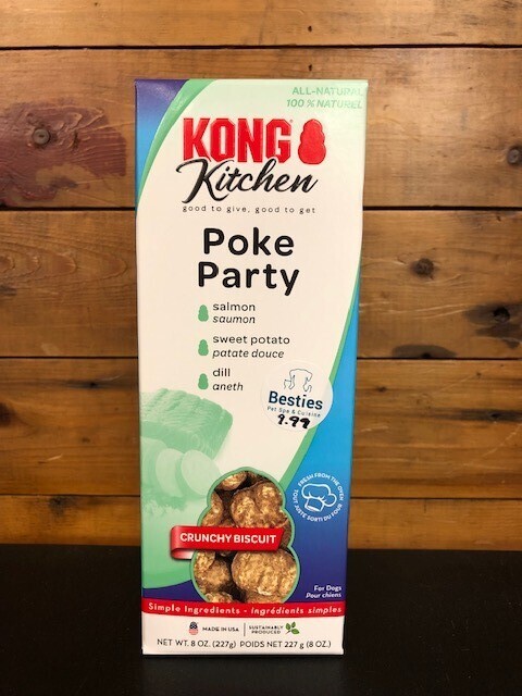 Kong Kitchen Poke Party Crunchy Biscuit 8 oz