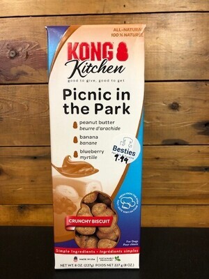 Kong Kitchen Picnic in the Park Crunchy Biscuit dog 8 oz