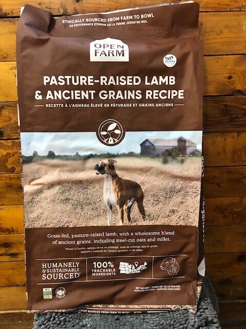 Open Farm Dog Food Lamb & Ancient Grains 22lbs 