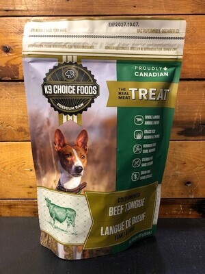 K9 Choice Foods Frozen Real Meat Treat Beef Tongue