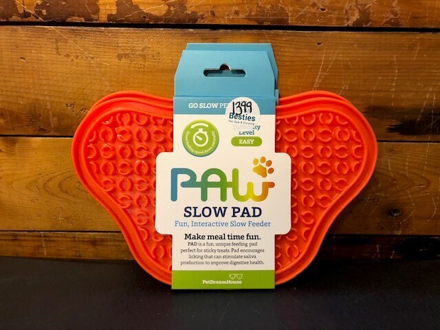 Pet Dream House Lick Pad with suction backing orange 