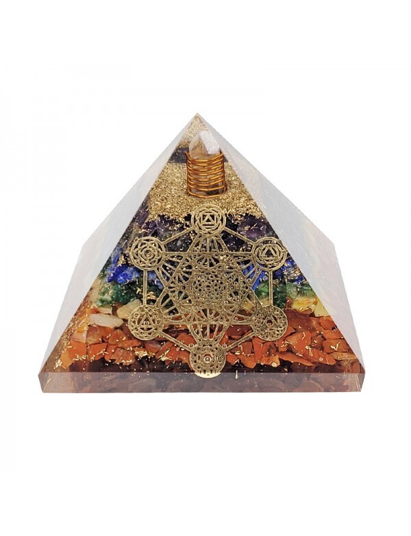 Orgonite pyramide 7 chakras