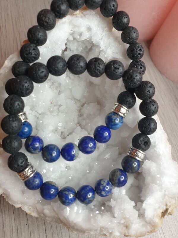 Bracelet Ancrage Homme Lapis lazuli  ø8