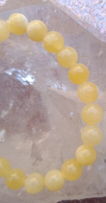 Bracelet Calcite Jaune ø8
