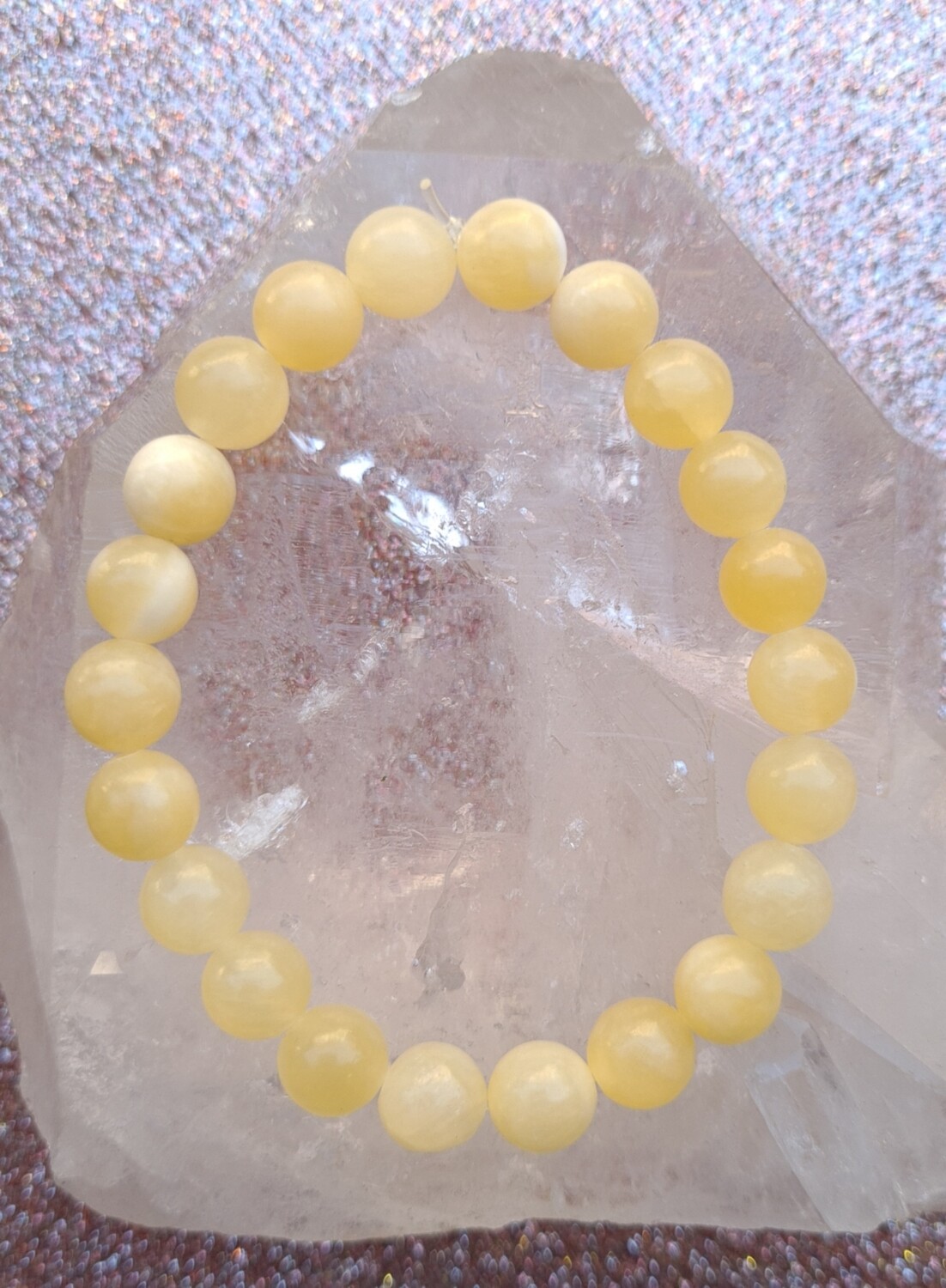 Bracelet Calcite Jaune ø8