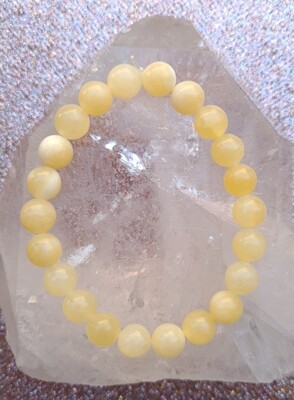 Bracelet Calcite Jaune ø8
