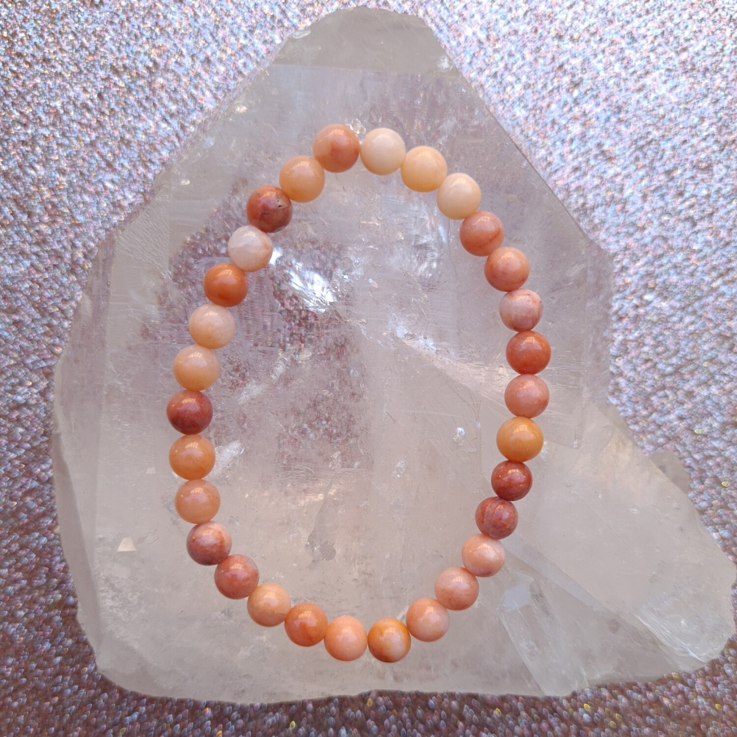 Bracelet Aventurine Pêche ø6