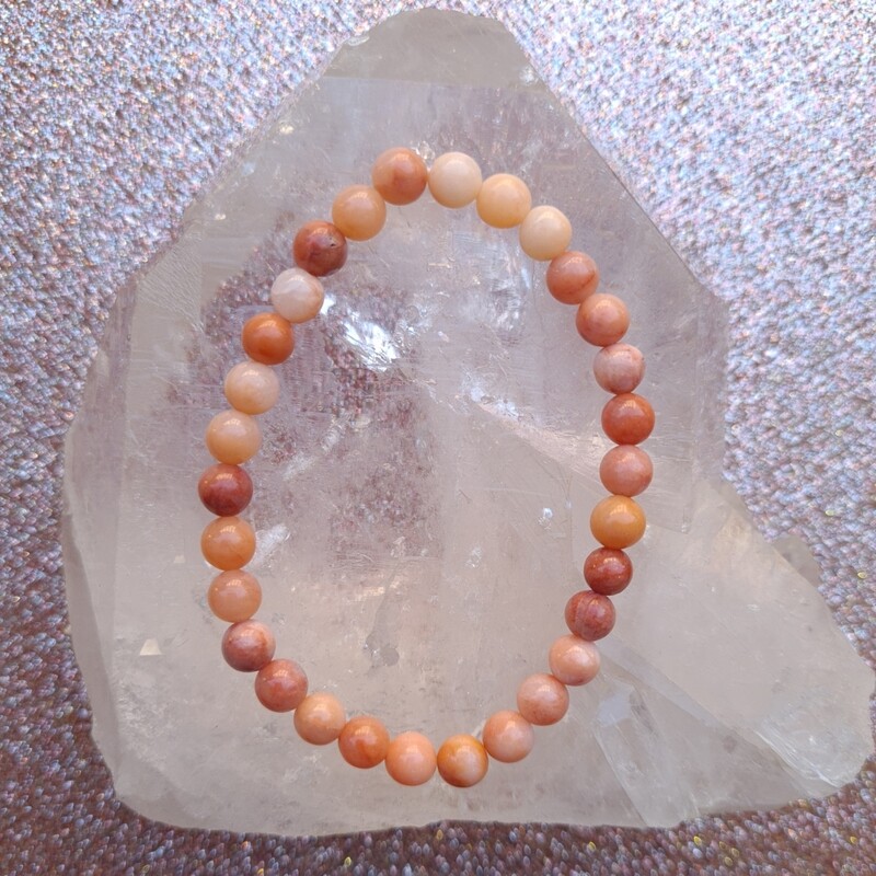 Bracelet Aventurine Pêche ø6