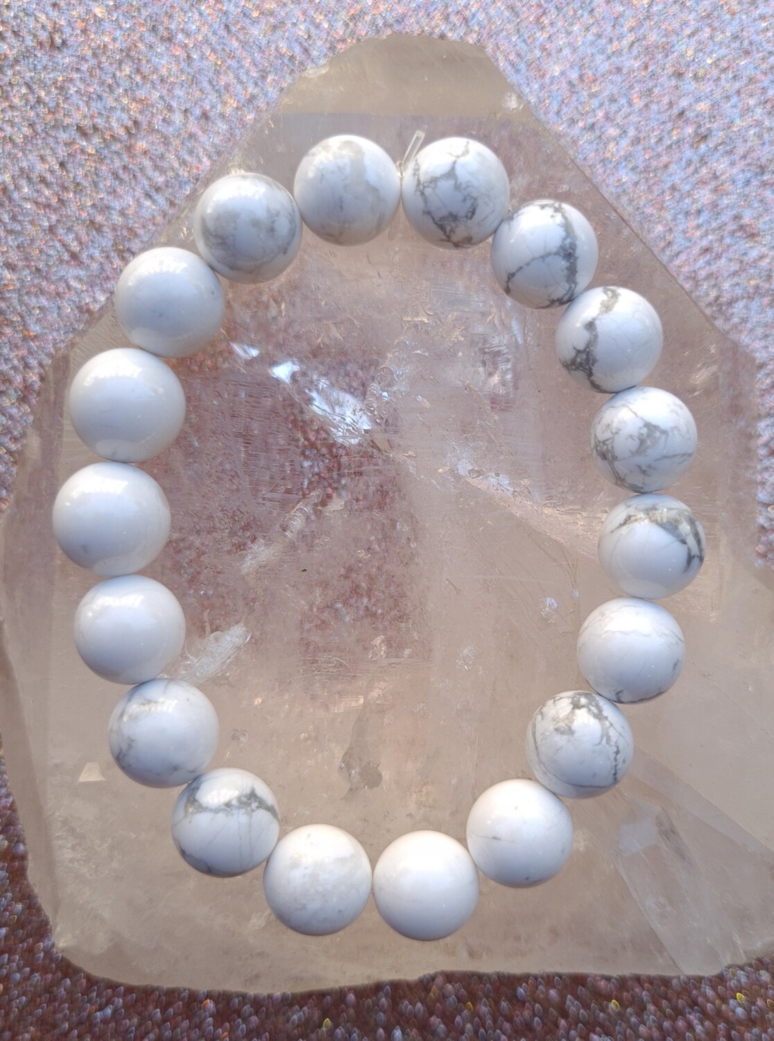 Bracelet Howlite ø10