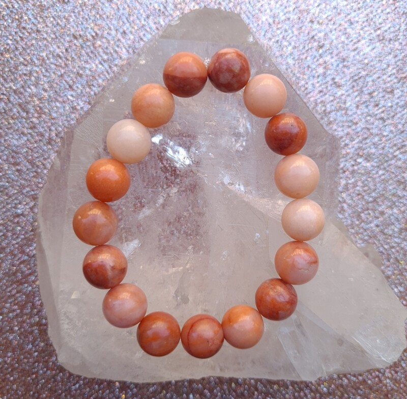 Bracelet Aventurine Pêche ø10