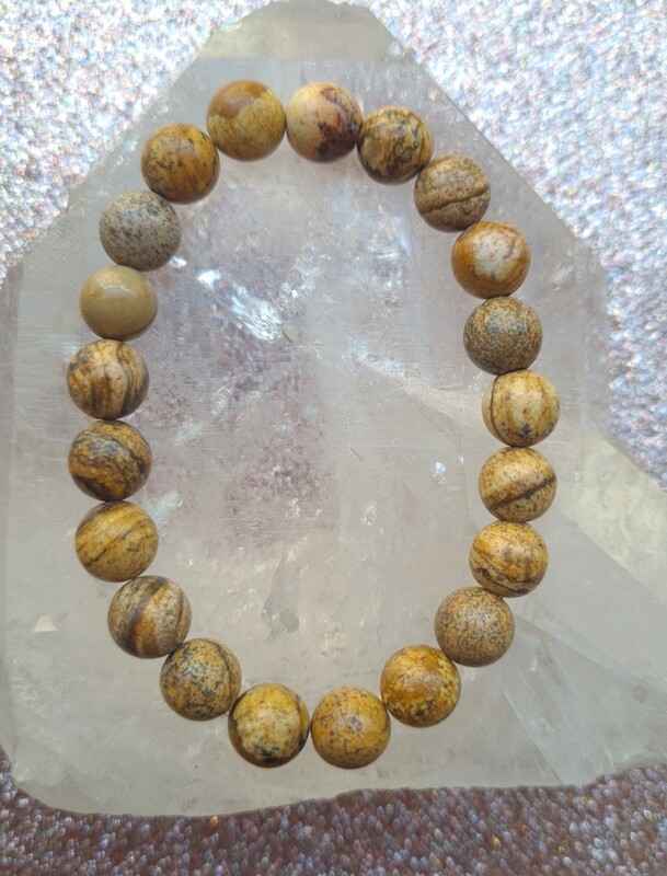 Bracelet Jaspe Paysage ø8