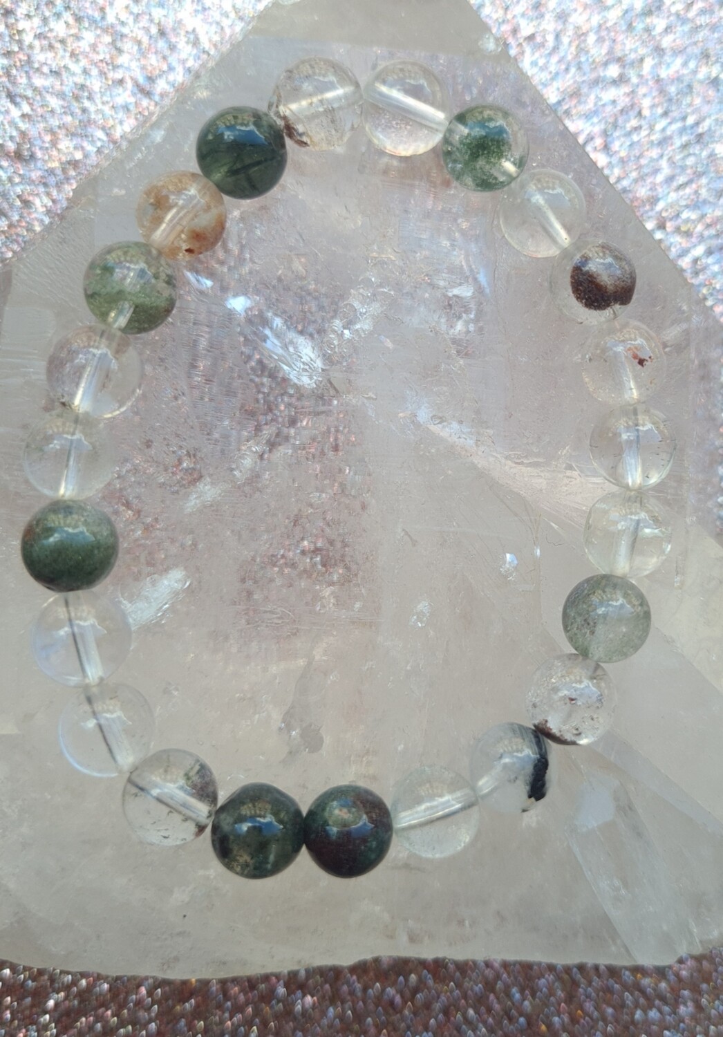 Bracelet Quartz Chlorite ø8
