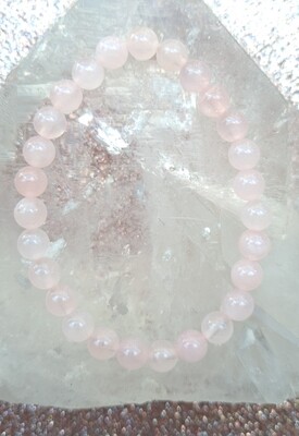 Bracelet Quartz Rose ø6