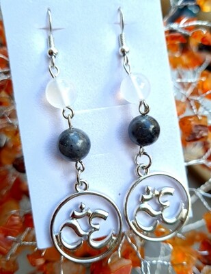 Agate Blanche et Larvikite OM