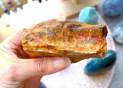 Oeil de Tigre et Jaspe Rouge Brut n°2