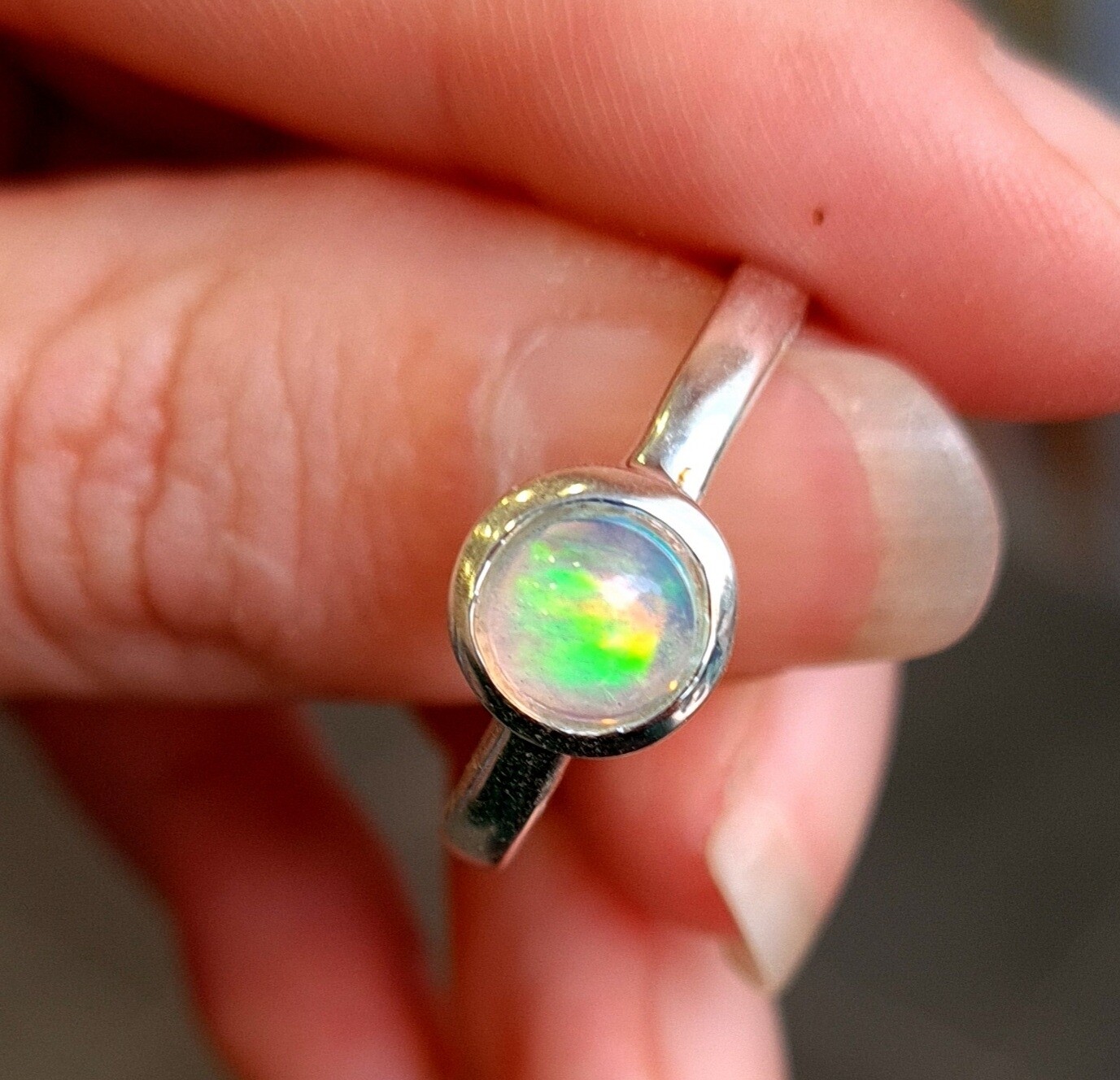 Bague Opale Welo Éthiopie