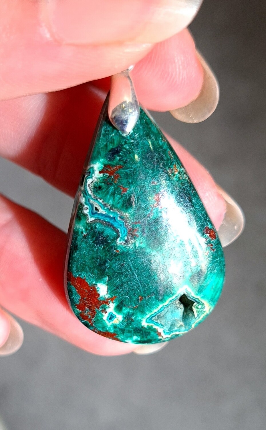 Malachite Chrysocolle Druzy n°1