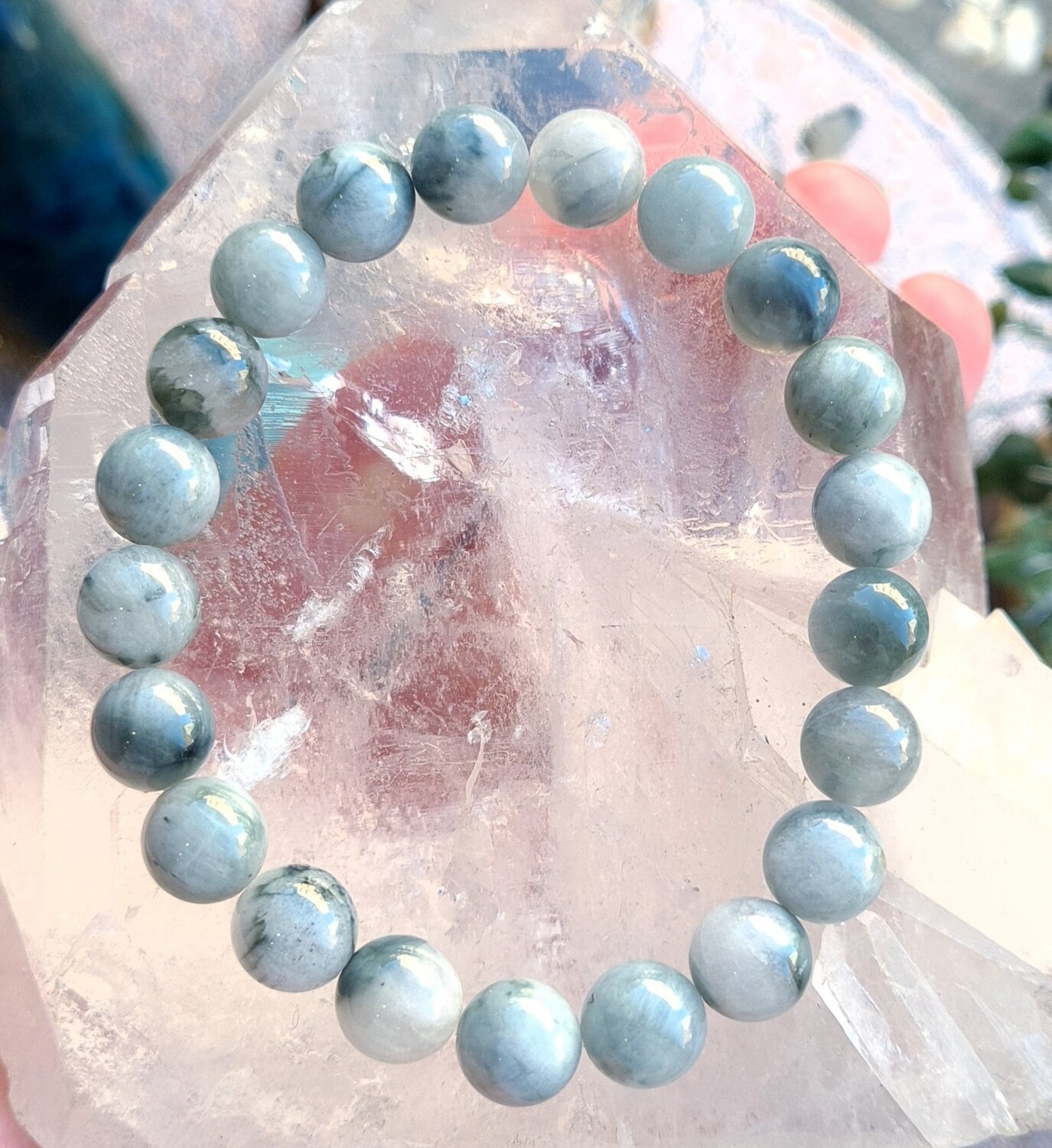 Bracelet Tourmaline Œil de Chat ø8