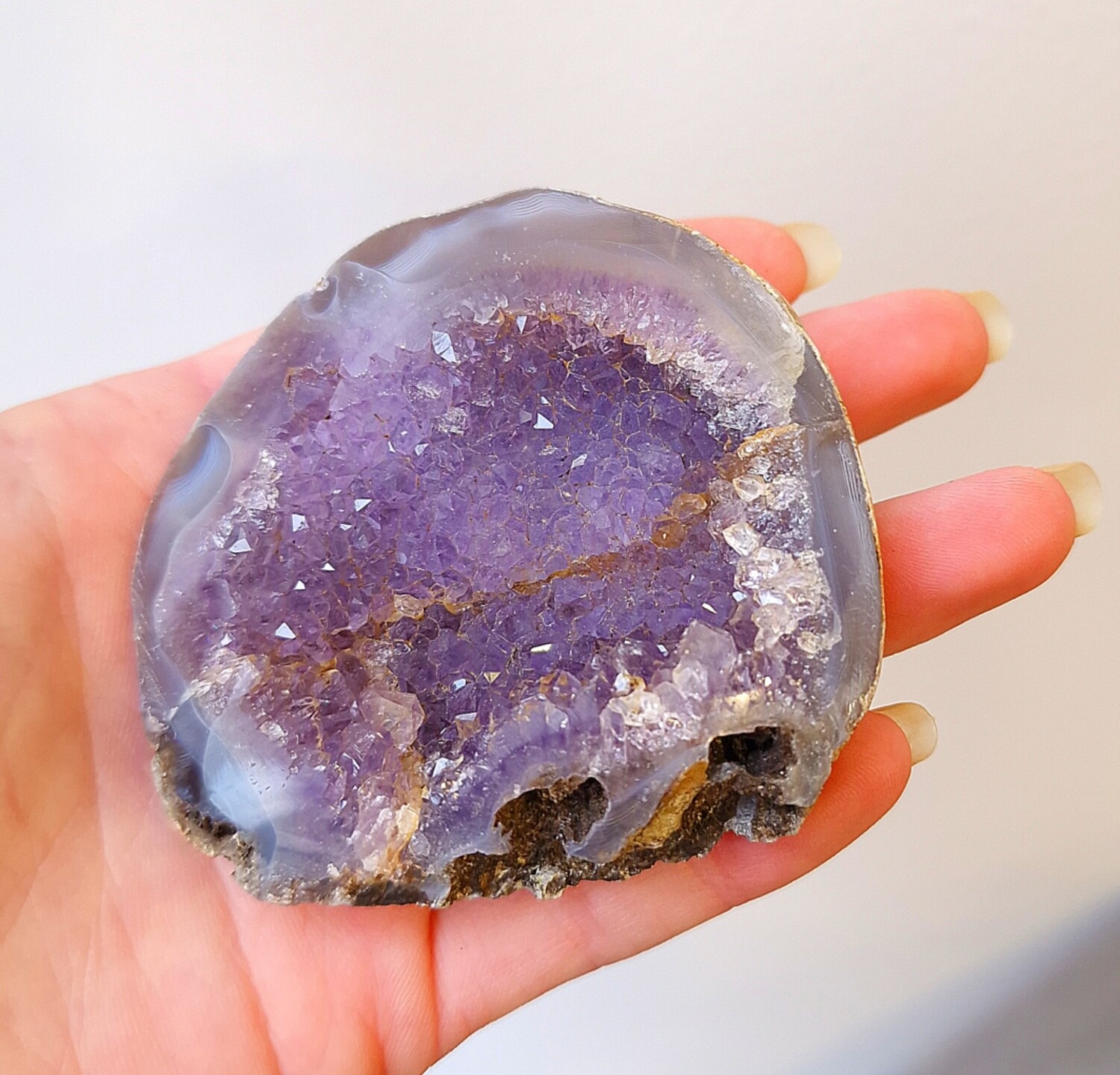 Geode D&#39;agate et Améthyste n°2