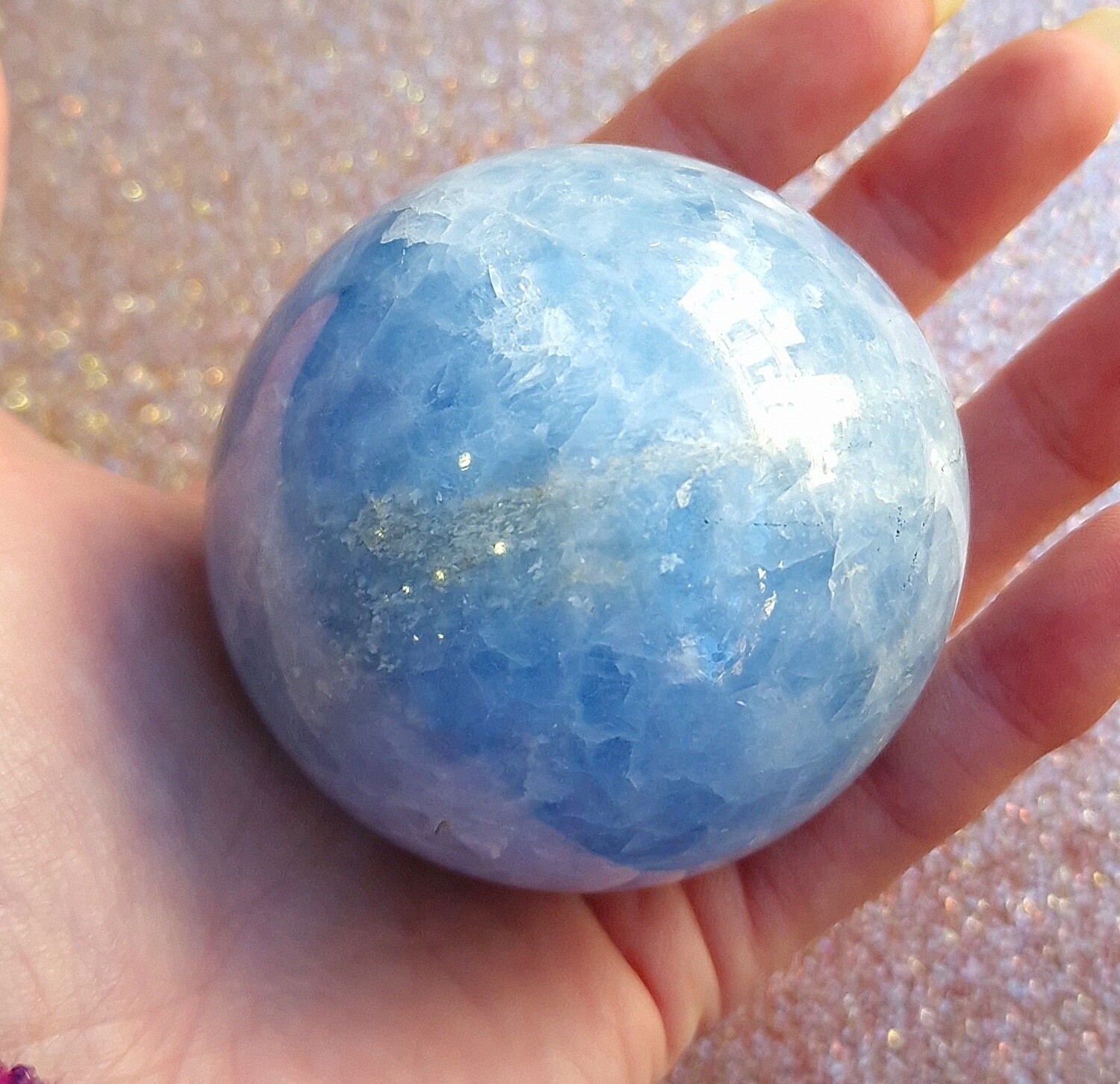 Sphere Calcite Bleue