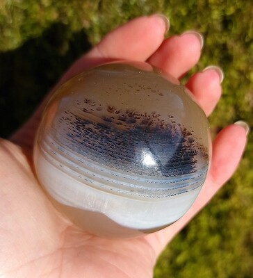 Sphère Agate Dendrite (Merlinite)
