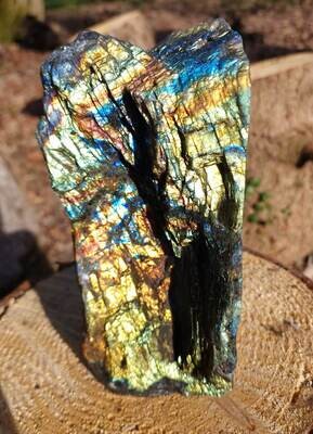 labradorite 1 face brute 1 face polie N°1