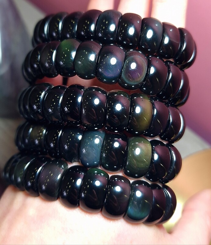 Bracelet Obsidienne Oeil Celeste Extra