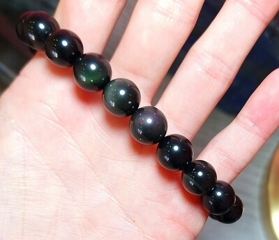 Bracelet Obsidienne Oeil Céleste ø10