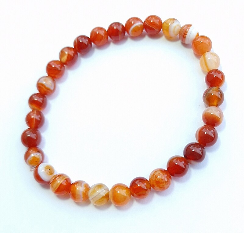 Bracelet Cornaline ø6