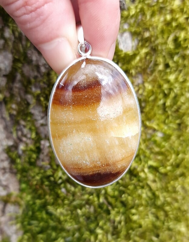 Aragonite Serti Argent