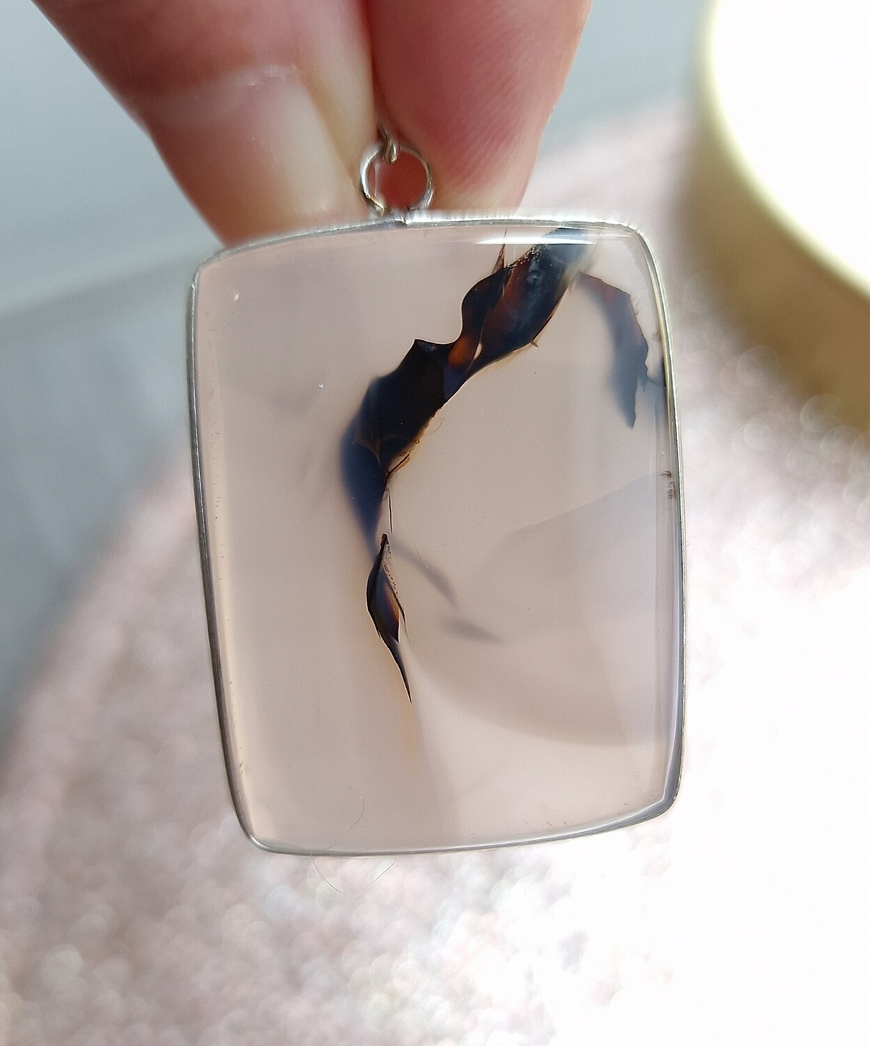 Agate Montana cerclé rectangle