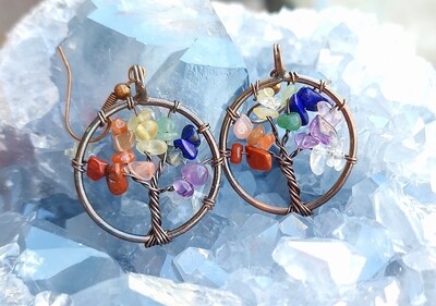 Arbre de vie 7 chakras - Cuivre