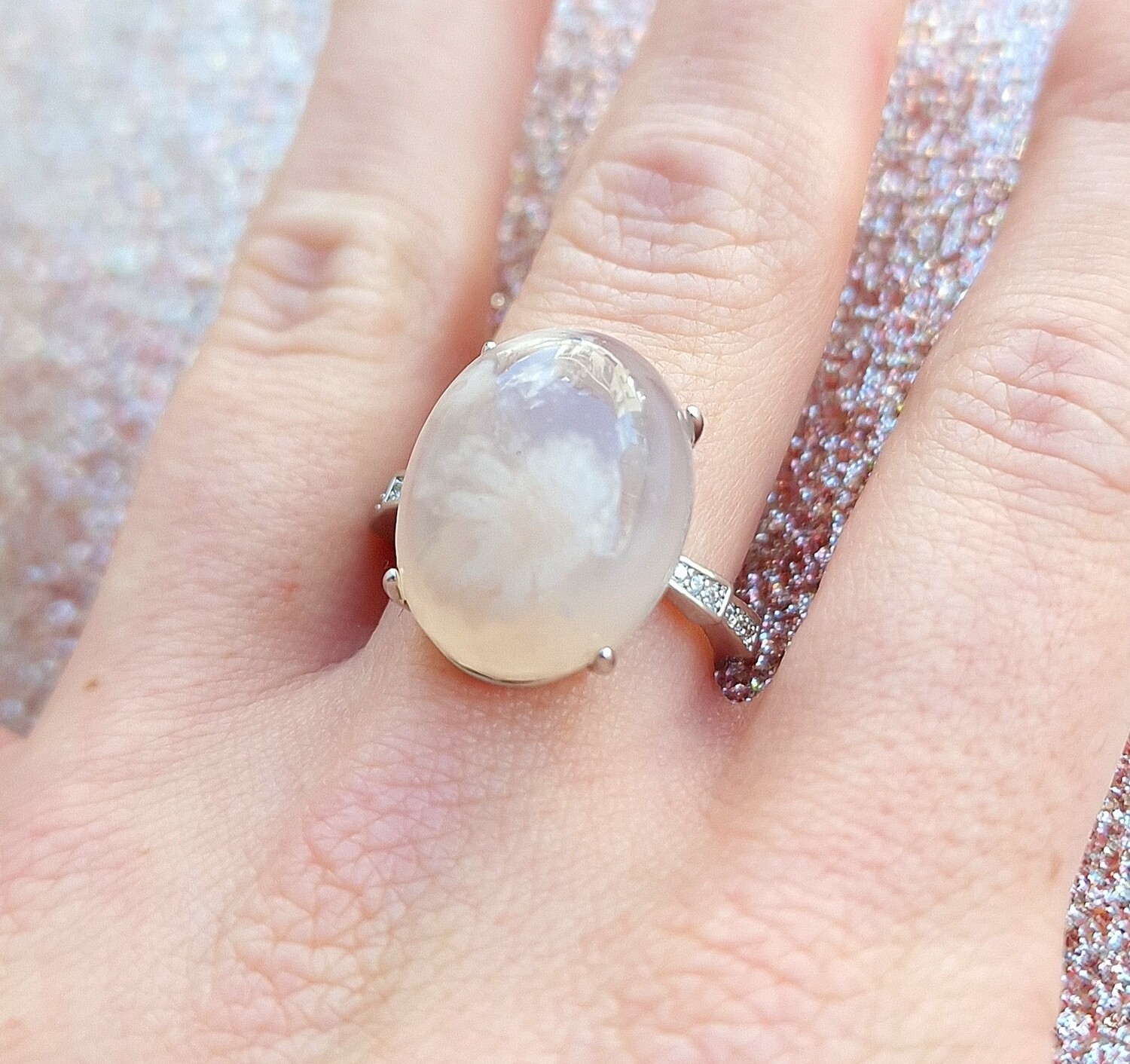 Bague Agate Fleur