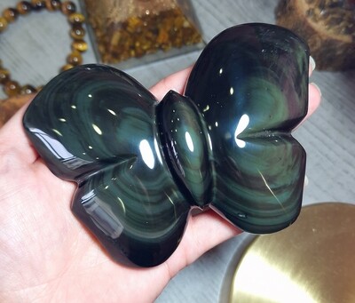 Forme Libre Papillon Obsidienne Oeil Céleste n°2