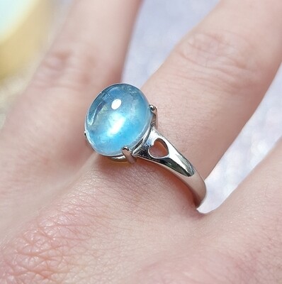 Bague Aigue marine AA - Argent 925