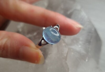 Bague Aigue marine AA - Argent 925