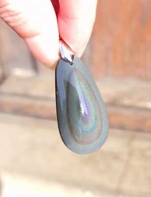 Obsidienne Oeil Céleste Arc-en-Ciel Double Face n°2