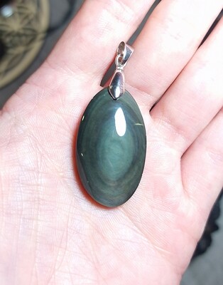 Obsidienne Oeil Céleste Arc-en-Ciel Double Face n°3