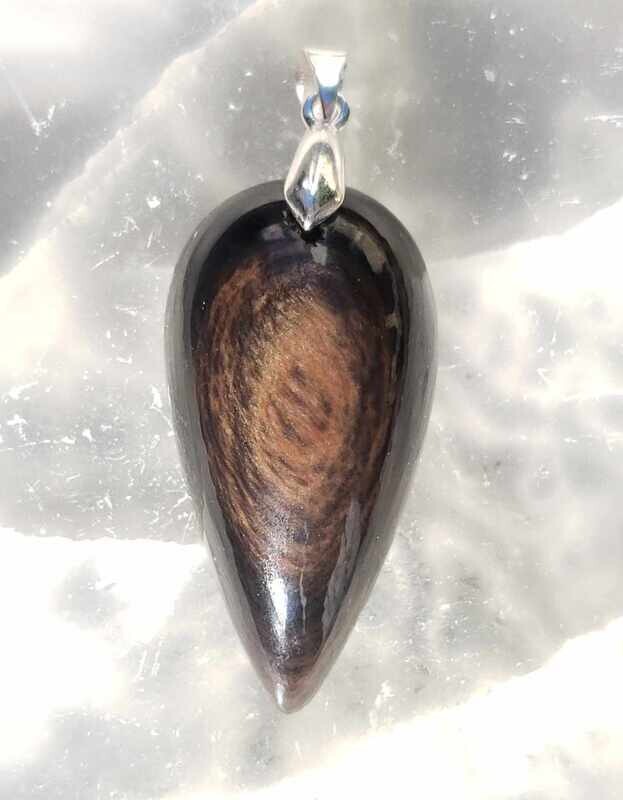 Obsidienne rouge mahogany caoba reflets cuivrés AAA