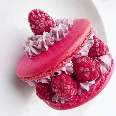 Macaron framboise violette