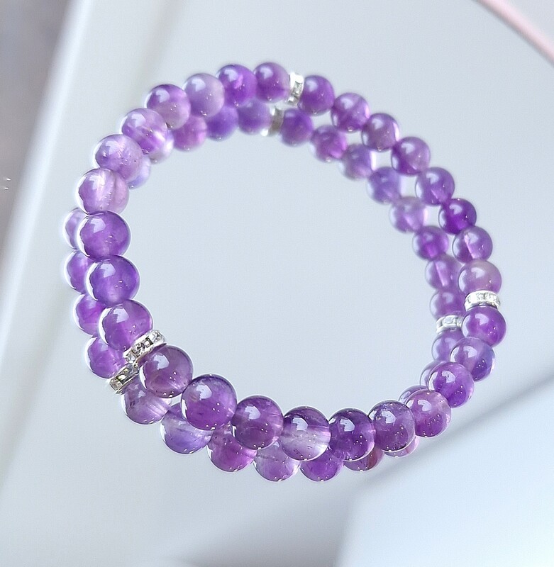 Bracelet Amethyste ø6