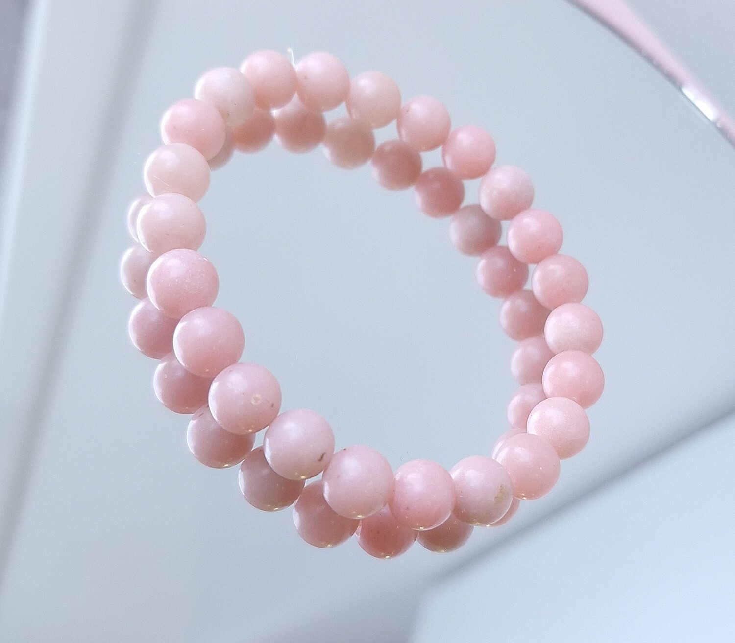 Bracelet Aragonite Rose ø8
