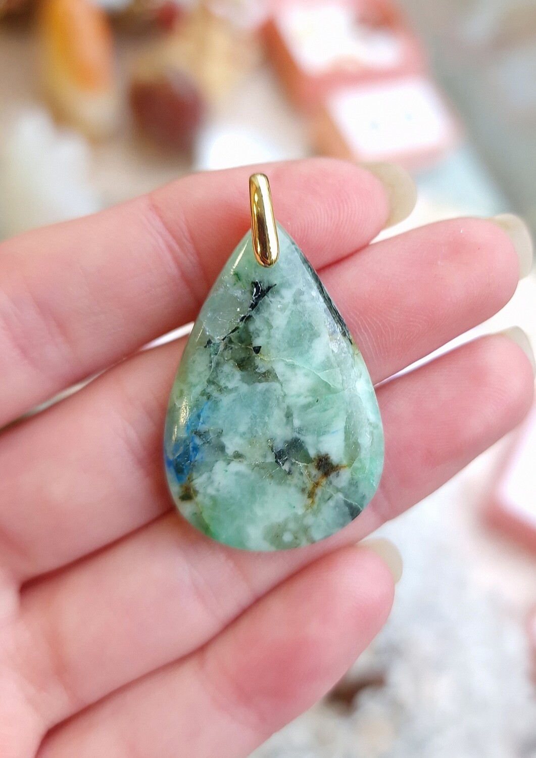 Chrysocolle Gemme de Silice n°1
