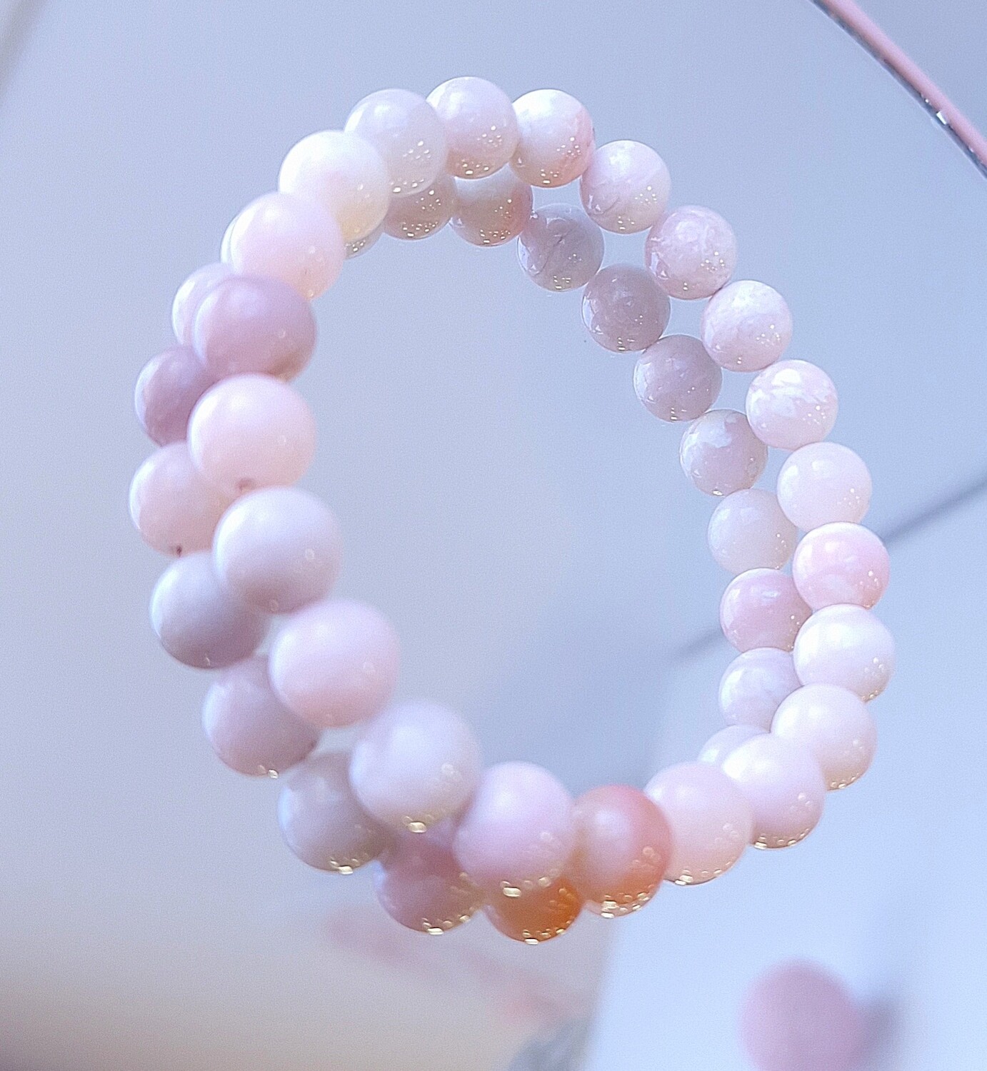 Bracelet Opale Rose des Andes AA ø8