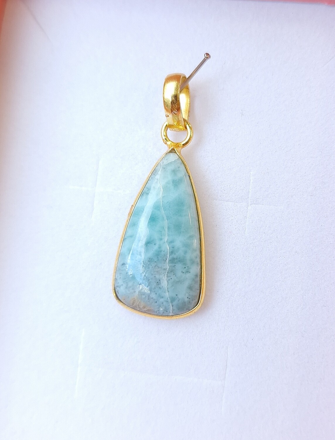 Larimar Cerclé Dorée 