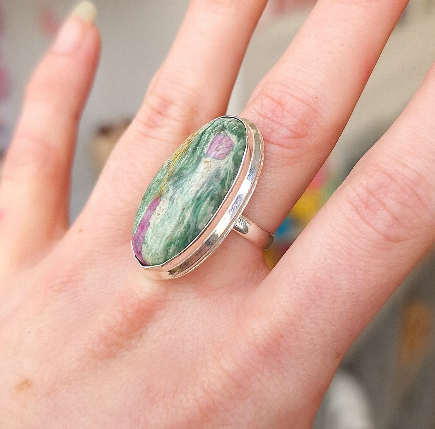 Bague Rubis Fuschite - T52/53