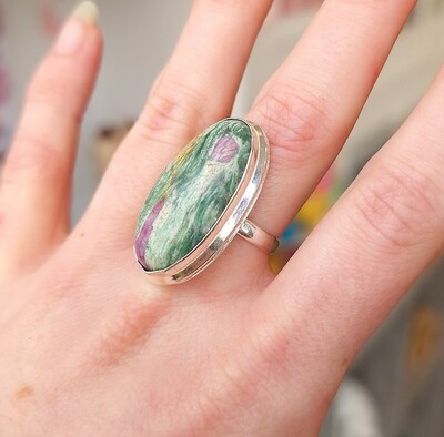 Bague Rubis Fuschite - T52/53